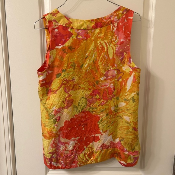J. Crew Red and Orange Sleeveless Tank Top - Picture 3 of 4